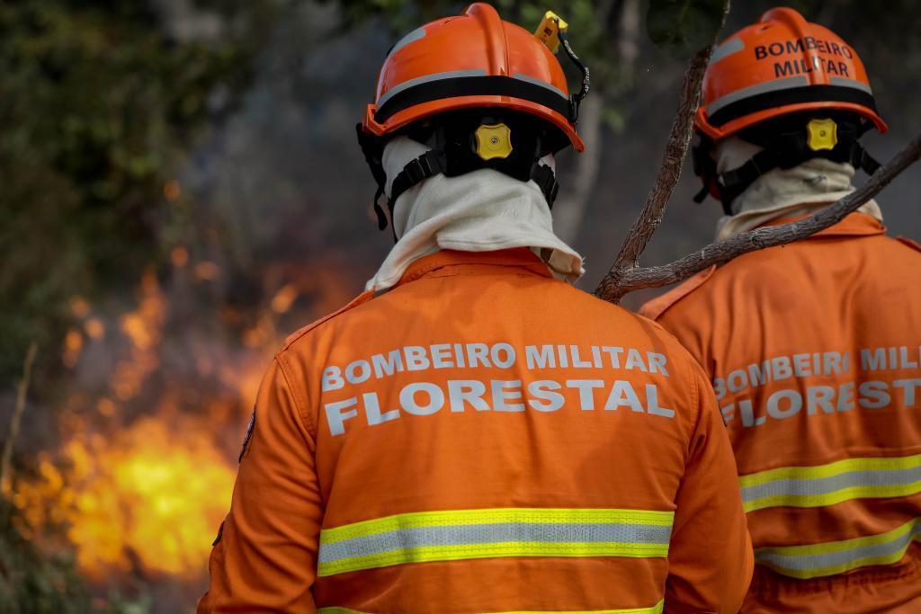 Corpo de Bombeiros extingue nove incêndios florestais e combate 13 nesta segunda-feira (18)